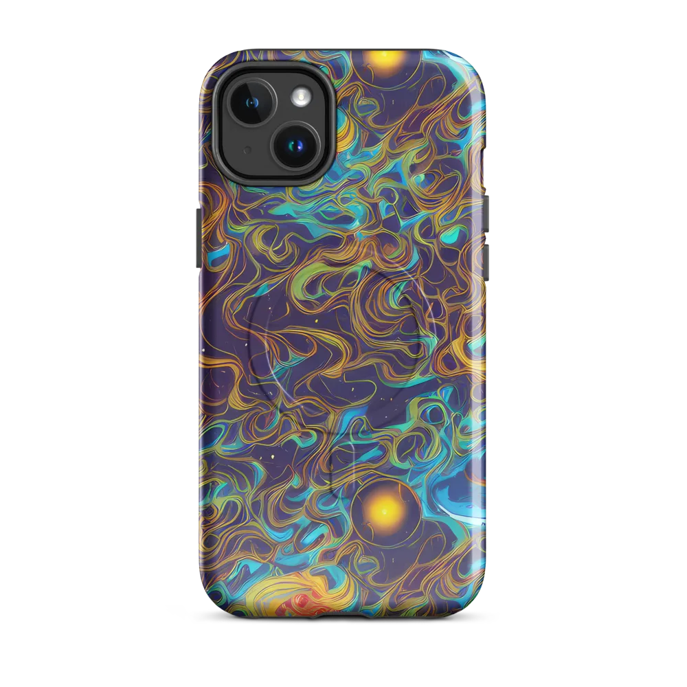 Indigo Gravity on MagSafe Tough Case for iPhone® — Front