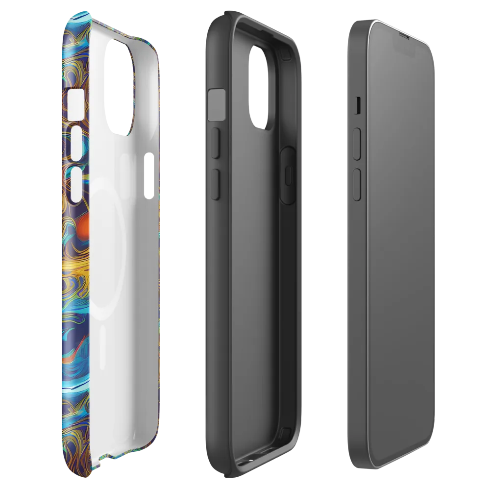 Indigo Gravity on MagSafe Tough Case for iPhone® — Front