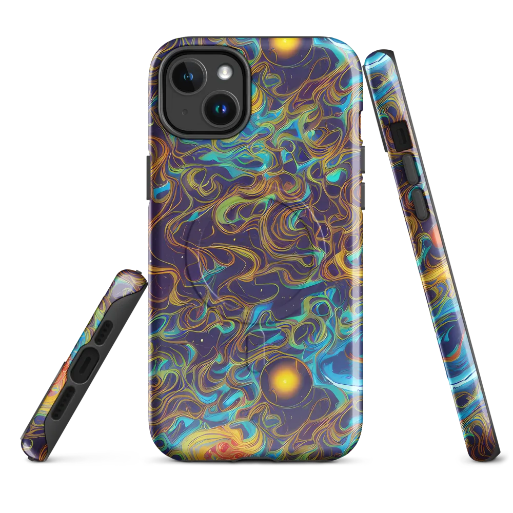 Indigo Gravity on MagSafe Tough Case for iPhone® — Front
