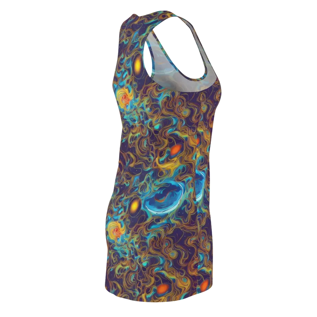 Indigo Gravity on Racerback Dress — Back Side
