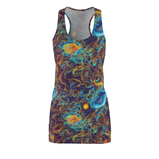 Indigo Gravity on a Racerback Dress