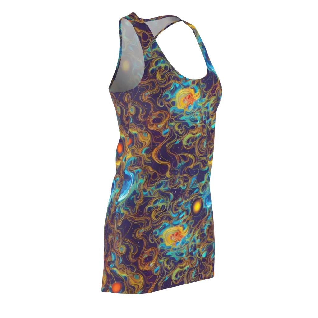 Indigo Gravity on Racerback Dress — Front Side