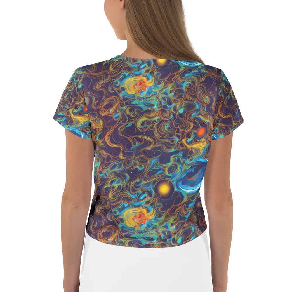 Indigo Gravity on Crop Tee — Back