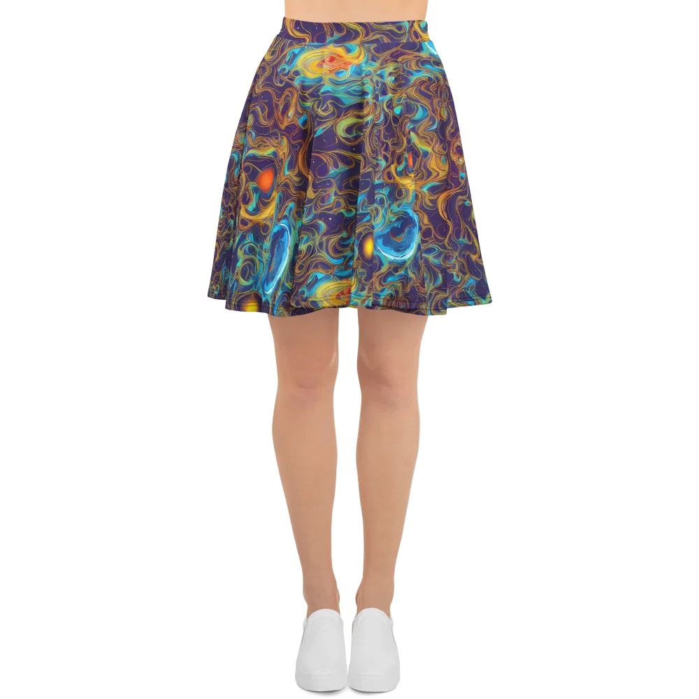 Indigo Gravity on Skater Skirt — Front