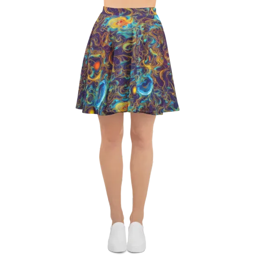 Indigo Gravity on a Skater Skirt