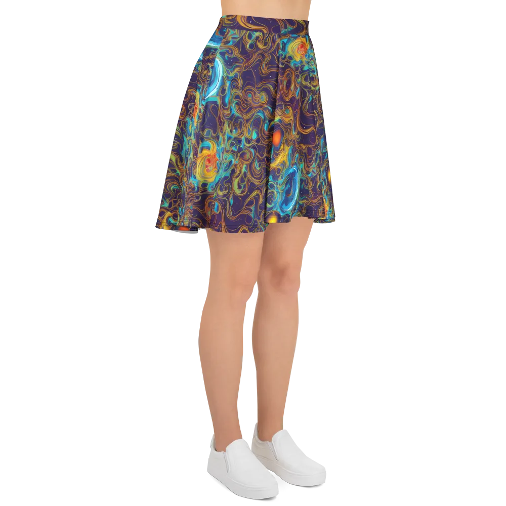 Indigo Gravity on Skater Skirt — Right