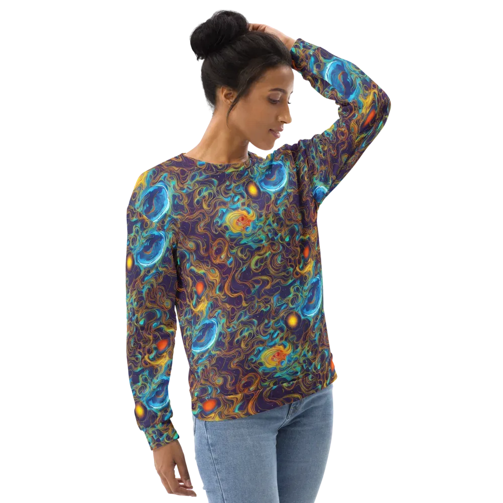 Indigo Gravity on Sweatshirt — Right Front