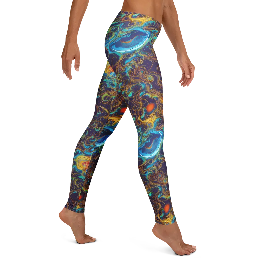 Indigo Gravity on Leggings — Right