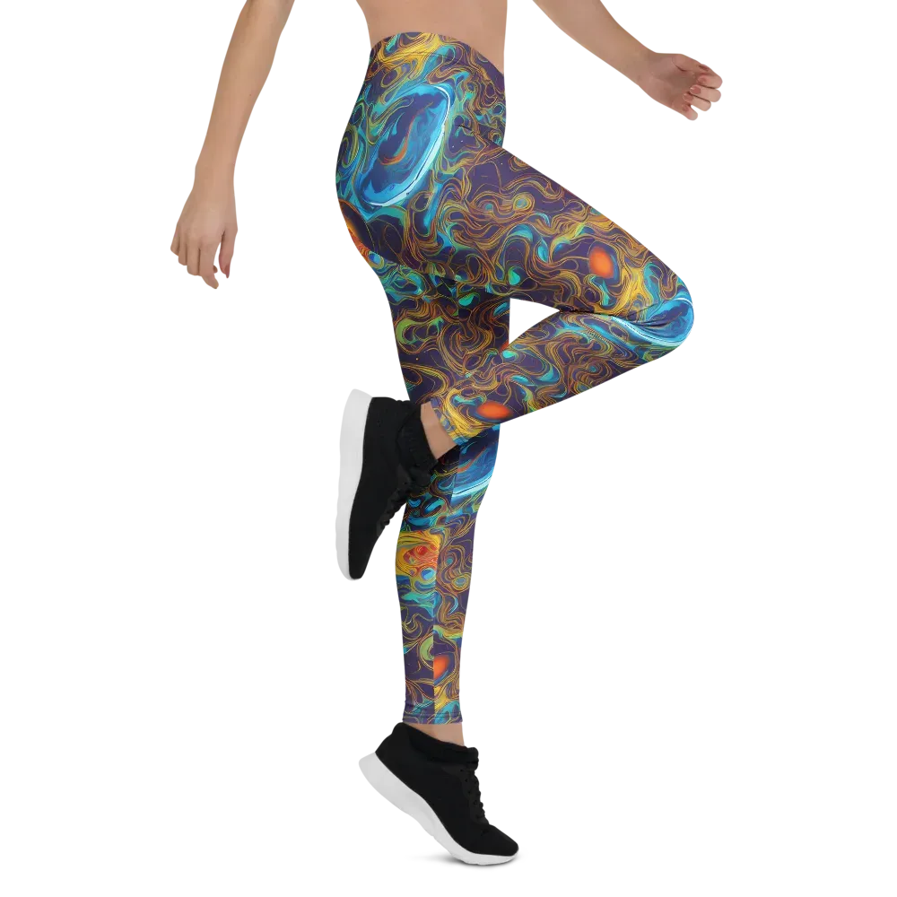 Indigo Gravity on Leggings — Right