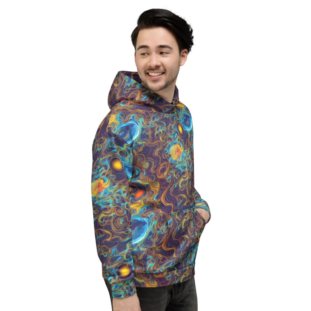 Indigo Gravity on Hoodie — Right
