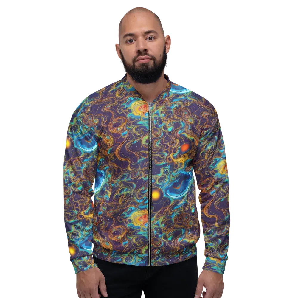 Indigo Gravity on Bomber Jacket — Front