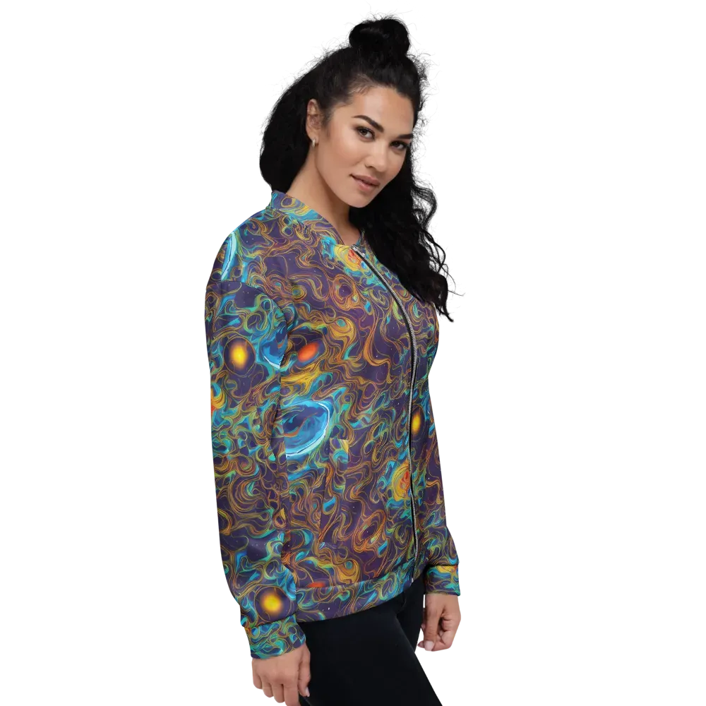 Indigo Gravity on Bomber Jacket — Right