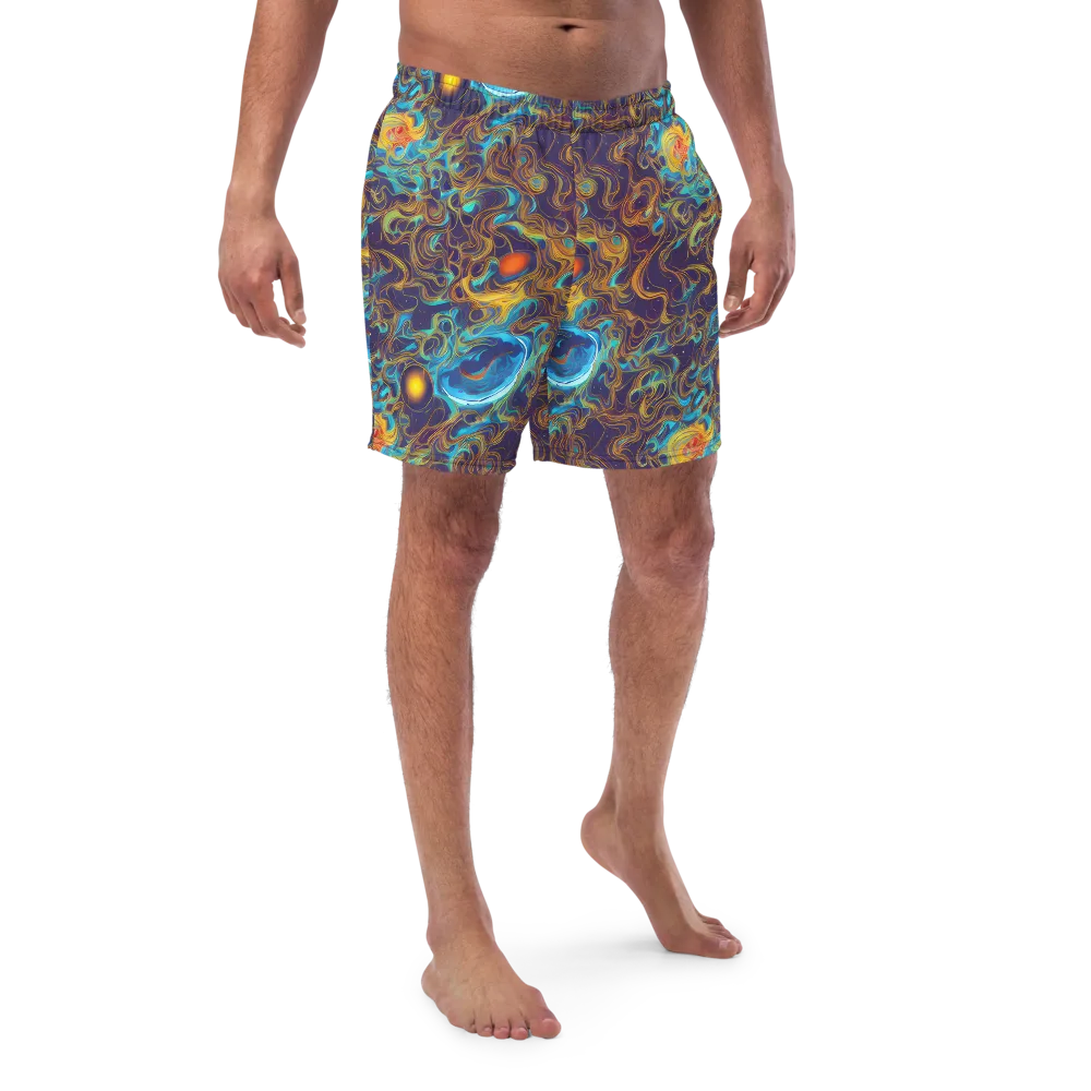 Indigo Gravity on Swim Trunks — Front