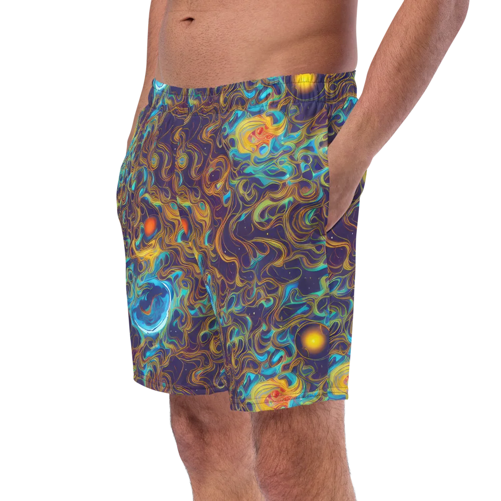 Indigo Gravity on Swim Trunks — Left Front