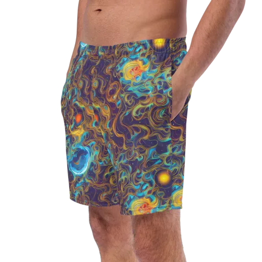 Indigo Gravity on a Swim Trunks
