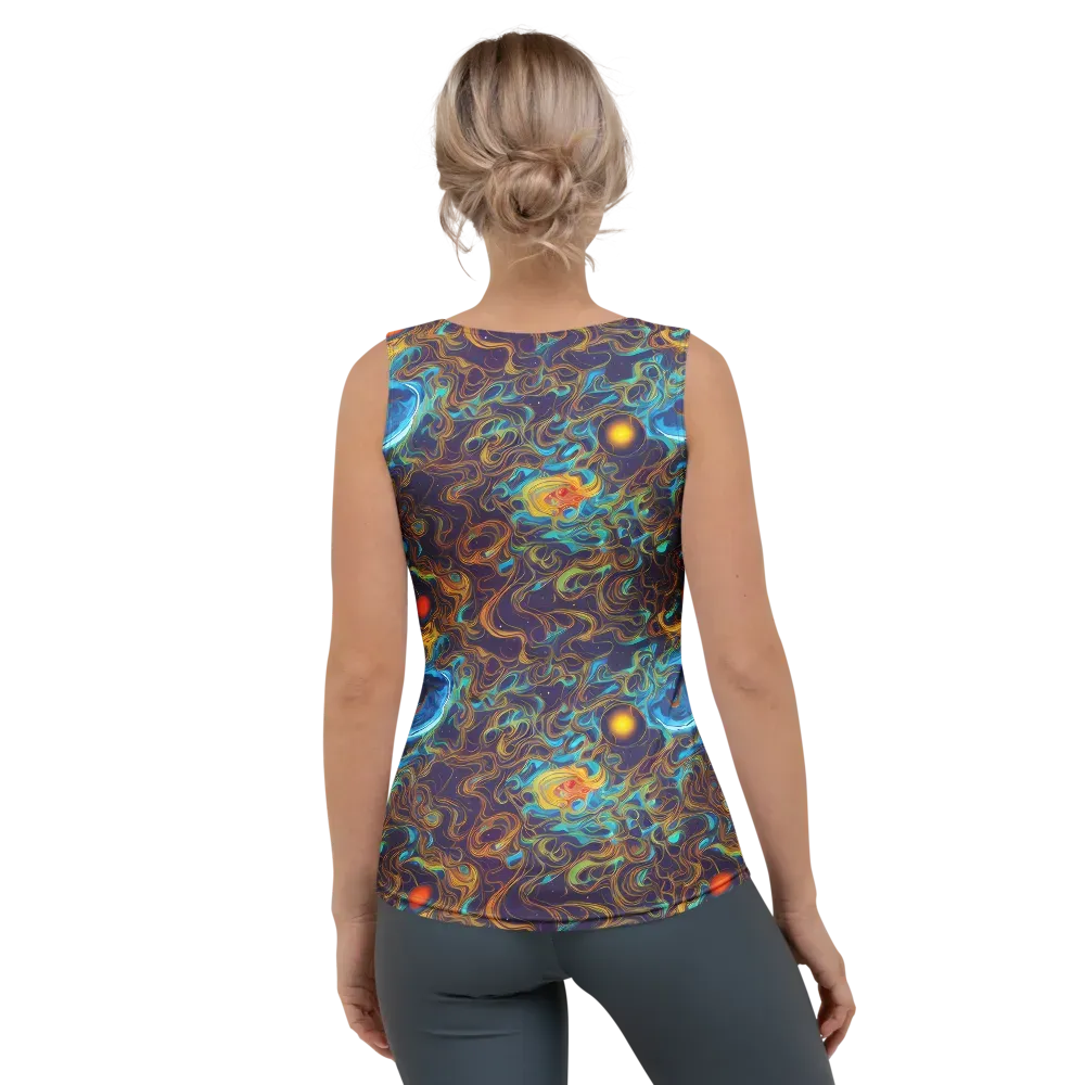 Indigo Gravity on Women's Tank Top — Back