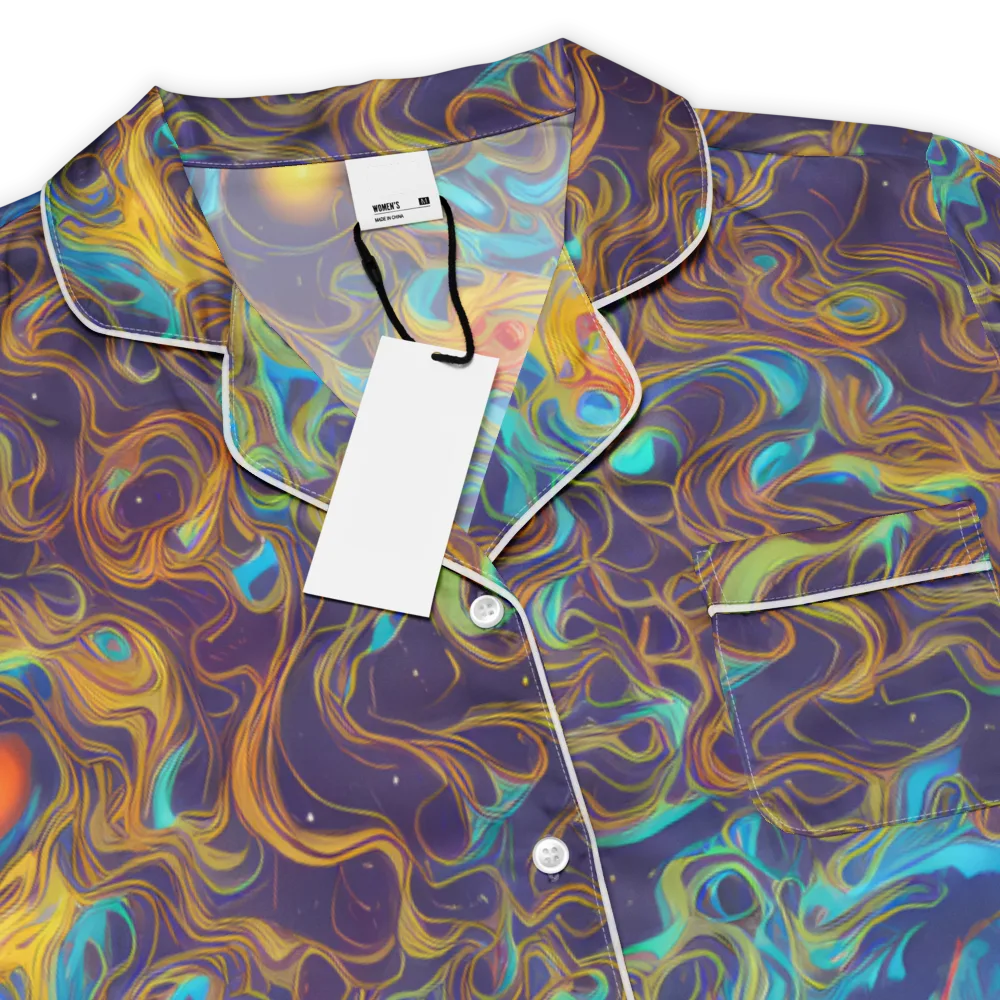 Indigo Gravity on Women's Short Sleeve Pajama Top — Product details