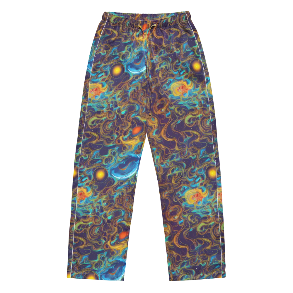 Indigo Gravity on Women's Pajama Pants — Front