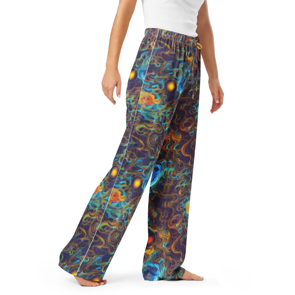 Indigo Gravity on Women's Pajama Pants — Right Front
