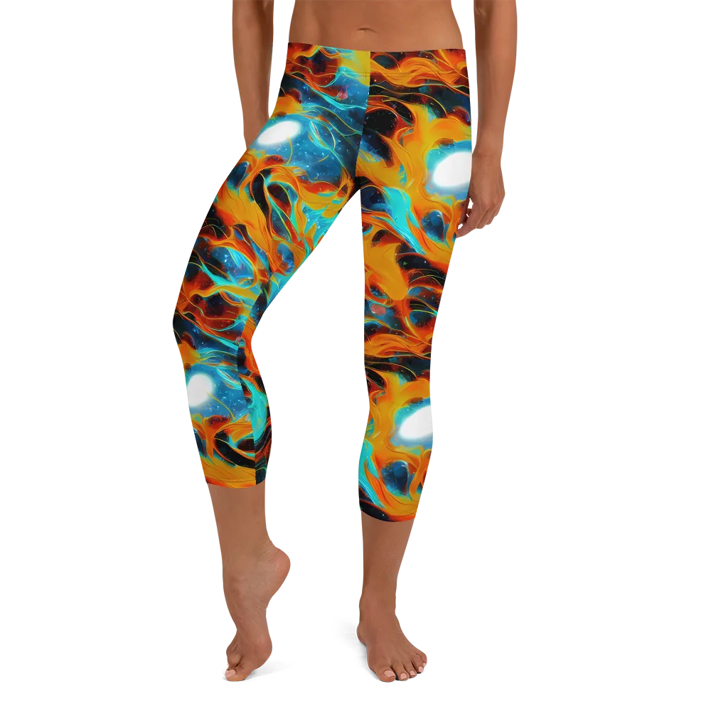 Ember Ocean on Capri Leggings — Front