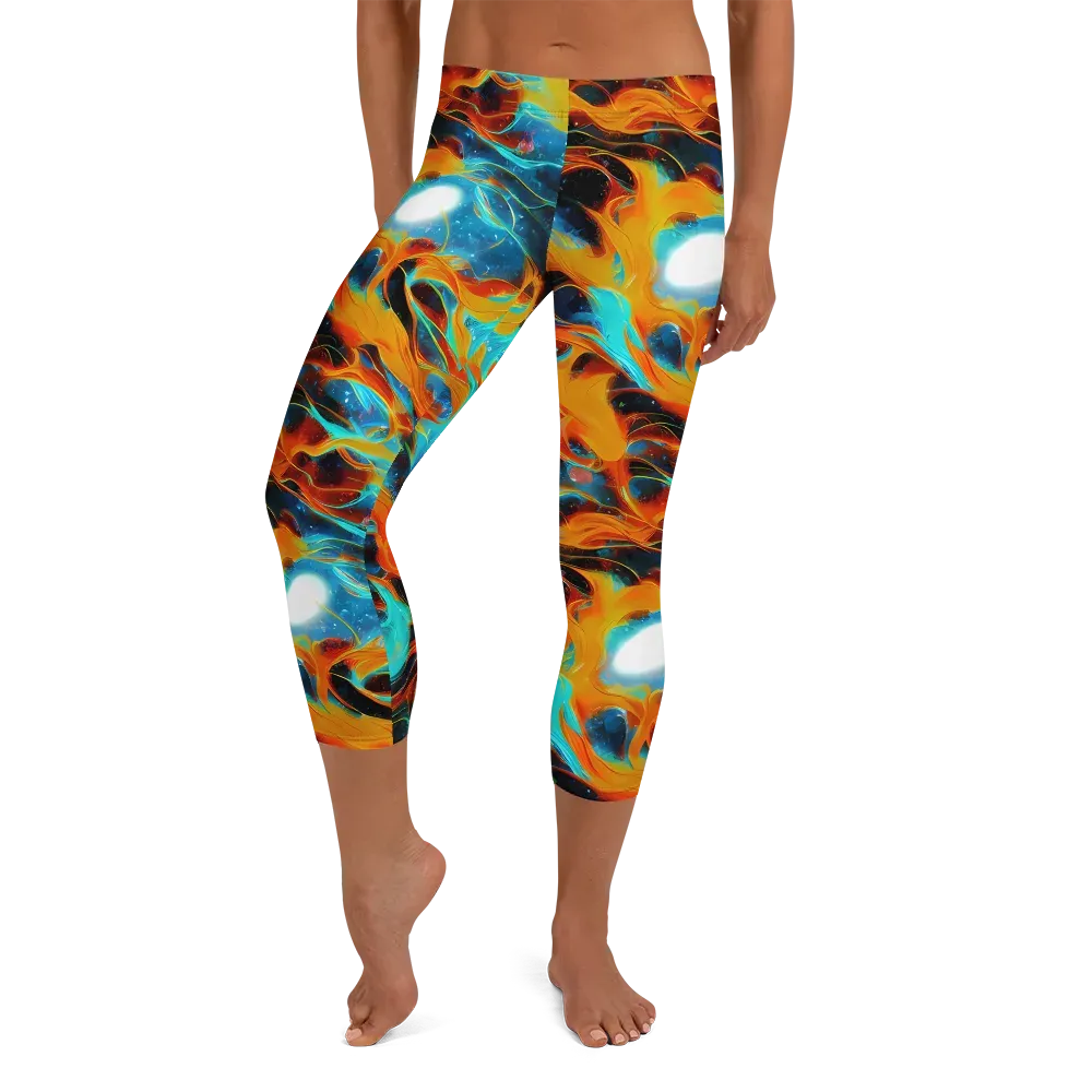 Ember Ocean on Capri Leggings — Front