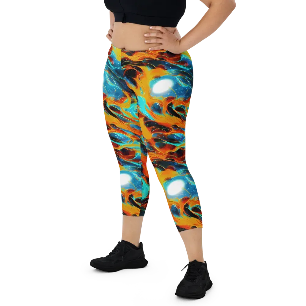Ember Ocean on Capri Leggings — Front