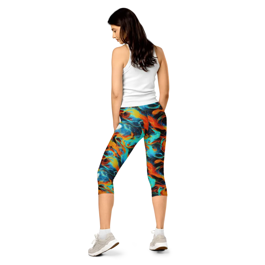 Ember Ocean on Capri Leggings — Back