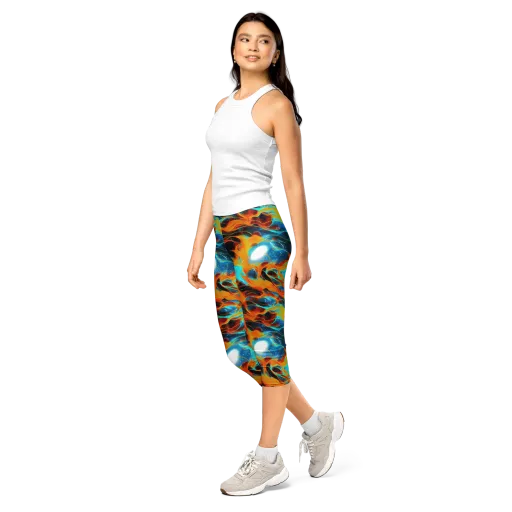 Ember Ocean on a Capri Leggings
