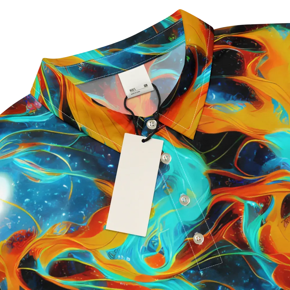 Ember Ocean on Men's Slim Fit Polo Shirt — Product details
