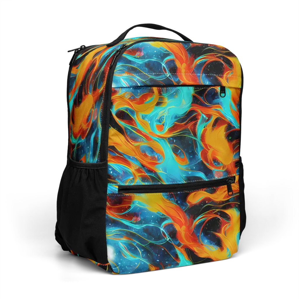 Ember Ocean on Utility Backpack — Right Front