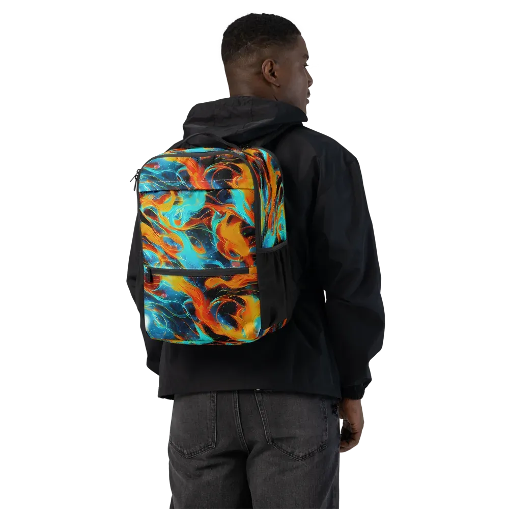 Ember Ocean on Utility Backpack — Back