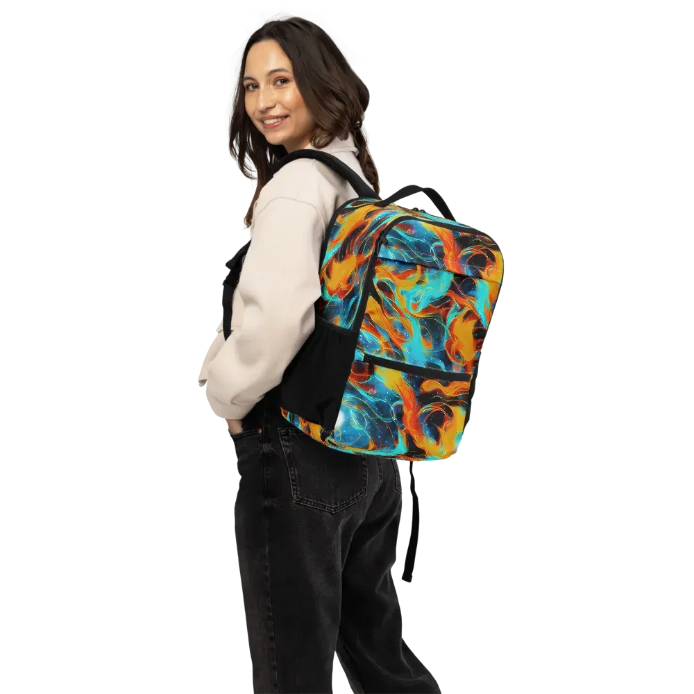 Ember Ocean on Utility Backpack — Back