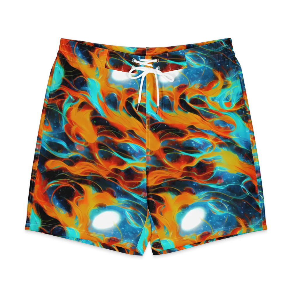 Ember Ocean on Men's Board Shorts — Front