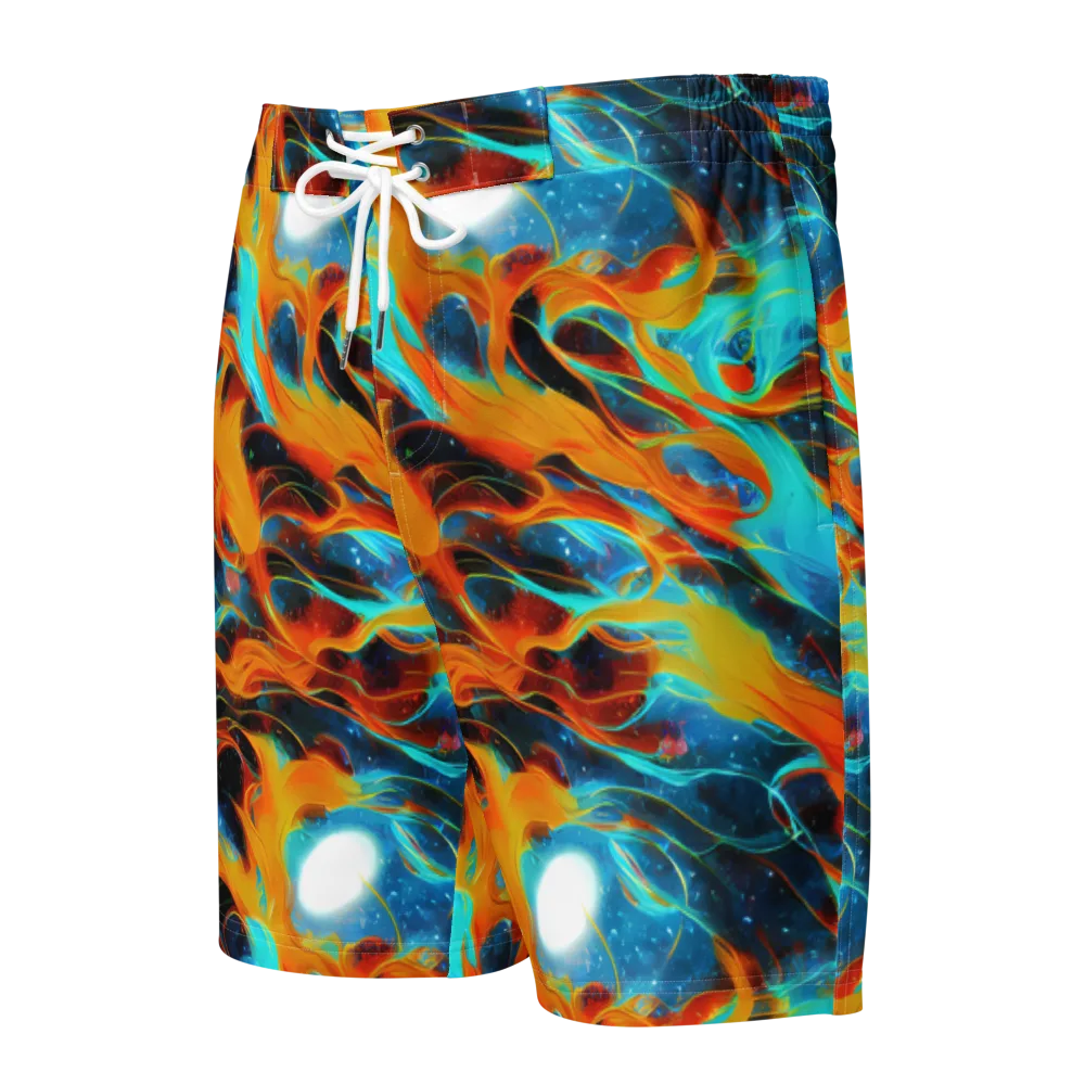 Ember Ocean on Men's Board Shorts — Front