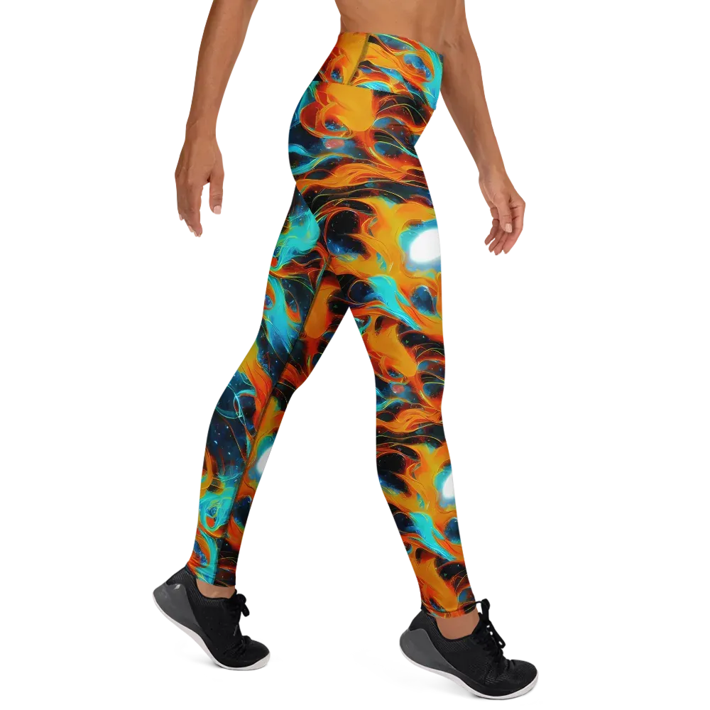 Ember Ocean on Yoga Leggings — Right
