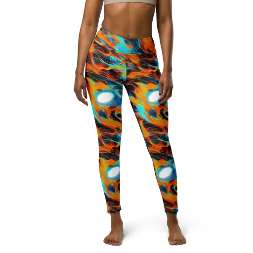 Ember Ocean on a Yoga Leggings