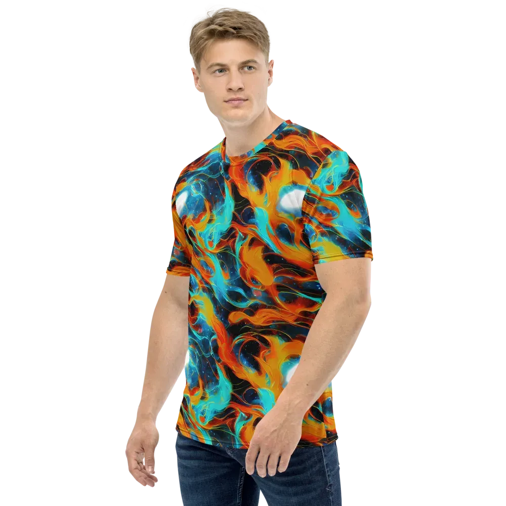 Ember Ocean on Men's Crew Neck T-Shirt — Left