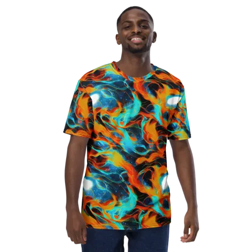 Ember Ocean on a Men's Crew Neck T-Shirt