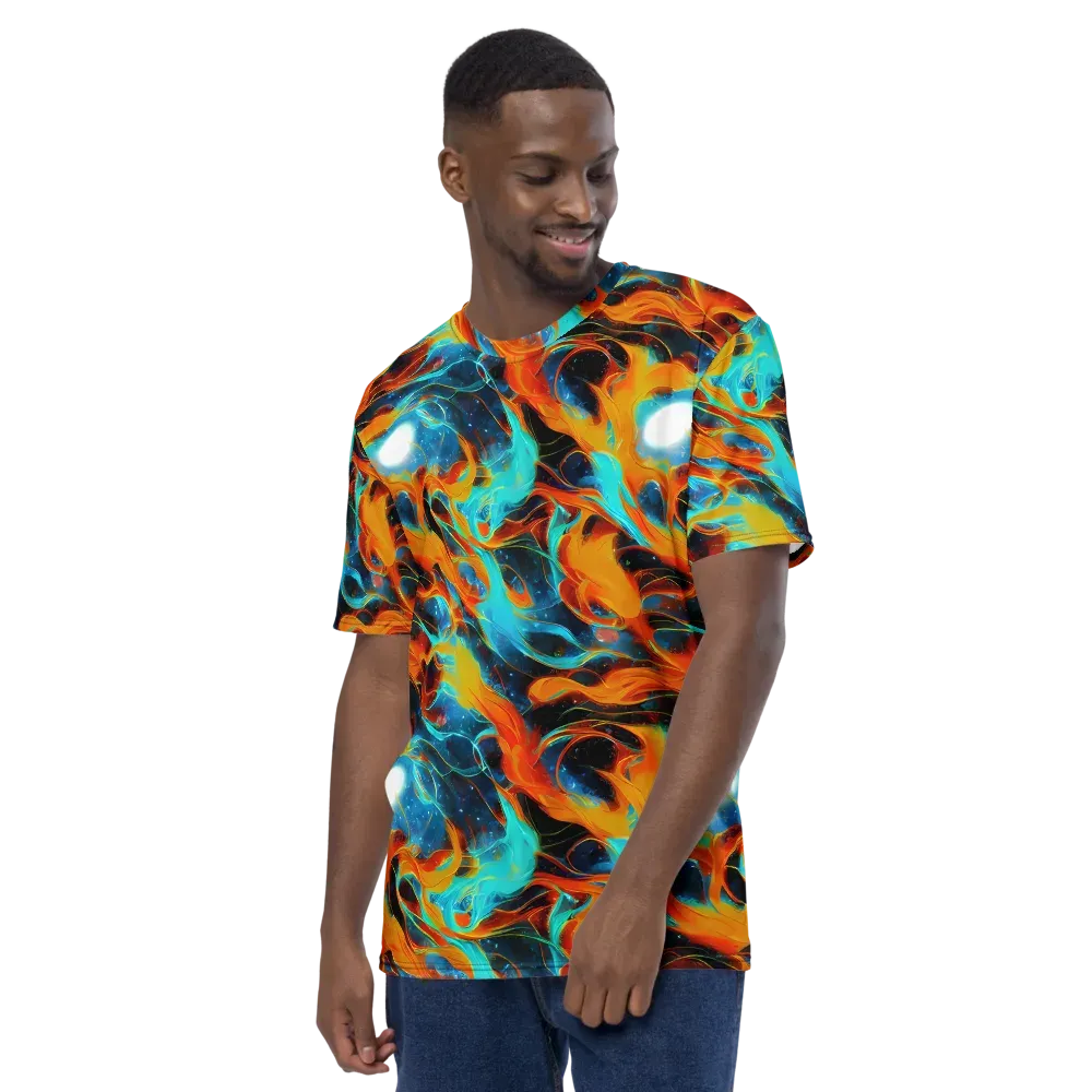 Ember Ocean on Men's Crew Neck T-Shirt — Left