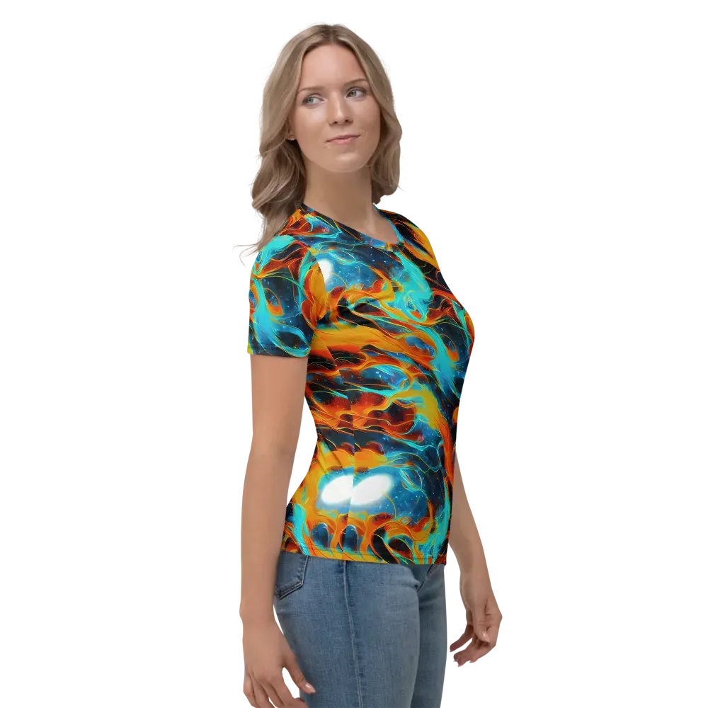 Ember Ocean on Women's Crew Neck T-Shirt — Right