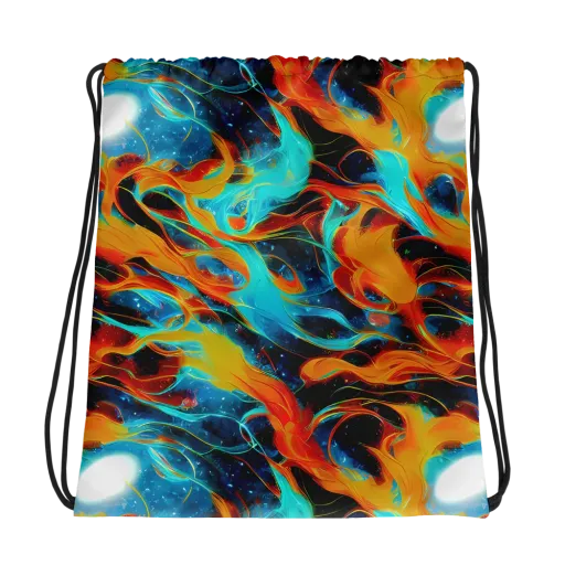 Ember Ocean on a Drawstring Bag
