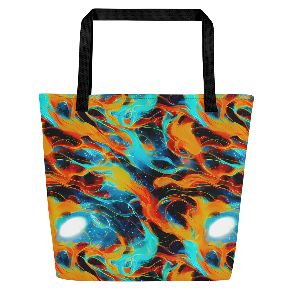 Ember Ocean on Large Tote Bag W/ Pocket — Front