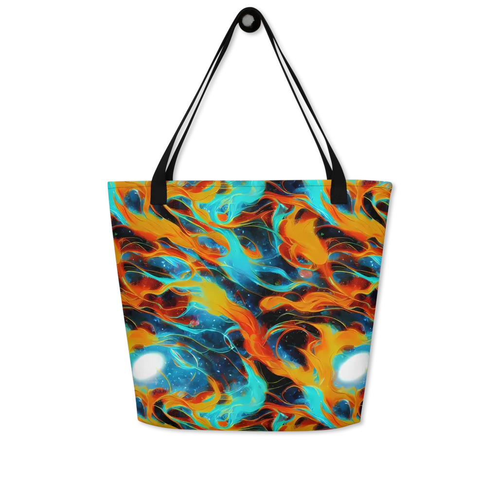 Ember Ocean on Large Tote Bag W/ Pocket — Front