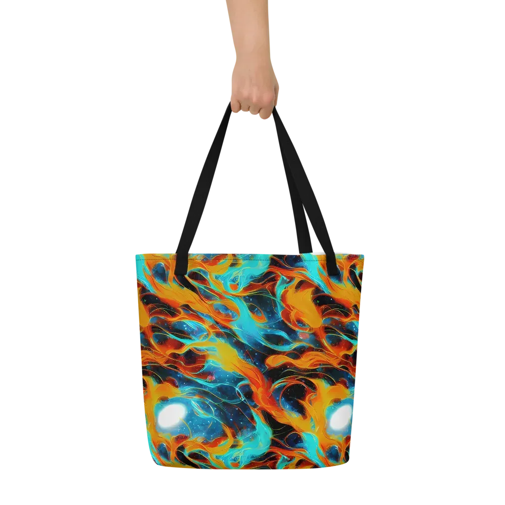 Ember Ocean on Large Tote Bag W/ Pocket — Front