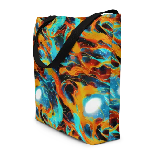 Ember Ocean on a Large Tote Bag W/ Pocket