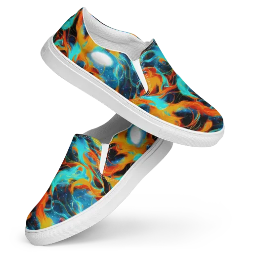 Ember Ocean on a Women's Slip-On Canvas Shoes