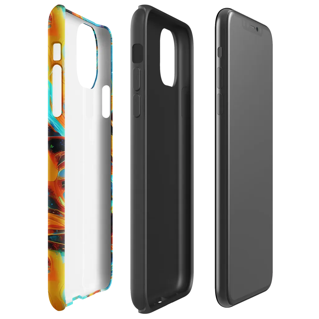 Ember Ocean on Tough Case for iPhone® — Right