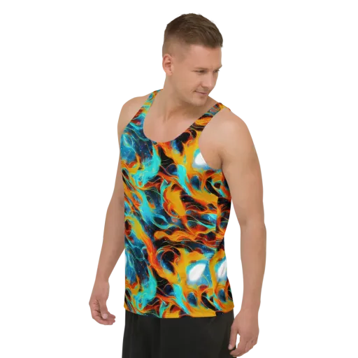 Ember Ocean on a Men's Tank Top