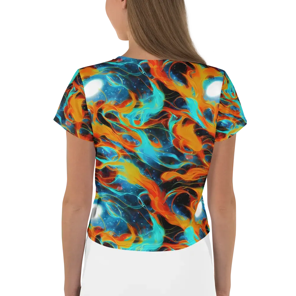 Ember Ocean on Crop Tee — Back