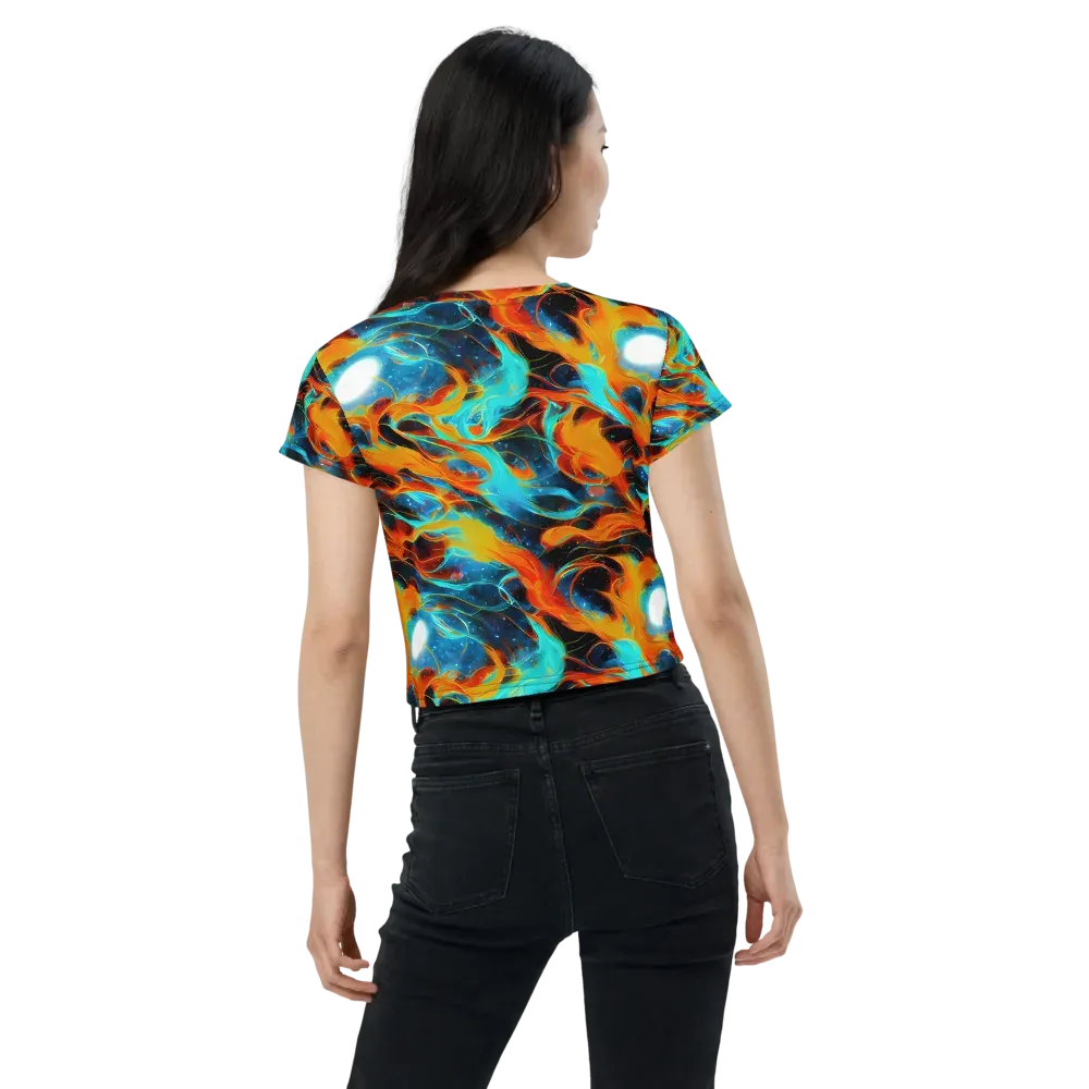 Ember Ocean on Crop Tee — Back